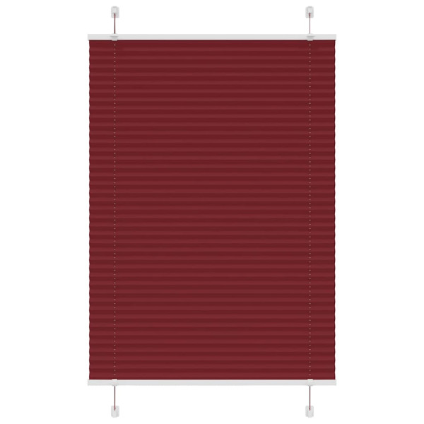Estor Plisado rojo burdeos 90x150 cm Tela Ancho 89.4 cm D