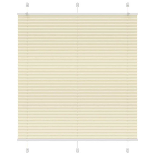 Estor Plisado crema 120x100 cm Tela Ancho 119.4 cm Poliéster D