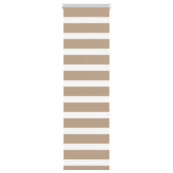 Estor cebra marrón arena tejido ancho 40.9 cm poliéster D