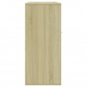 Aparador de madera contrachapada color roble Sonoma 88x30x70 cm 5