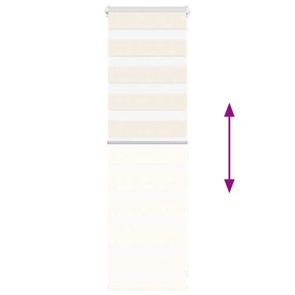 Estor cebra beige mármol tejido ancho 35.9 cm poliéster M 5