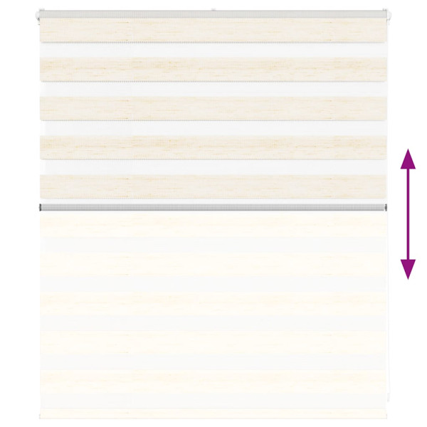Cortina de zebra 125x100 cm largura do tecido 120.9cm poliéster M 5