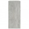 Aparador de madera contrachapada gris hormigón 88x30x70 cm 5