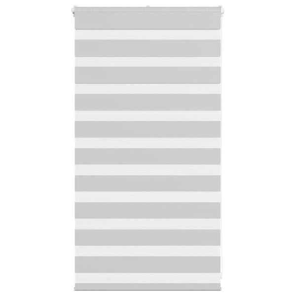 Estor cebra gris claro 75x100cm tejido ancho 70.9 cm poliéster D
