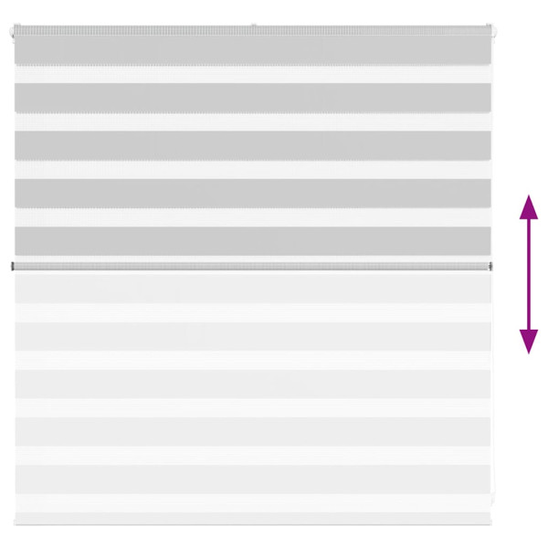 Estor cebra gris claro 150x100cm tejido ancho 145.9cm poliéster M 5