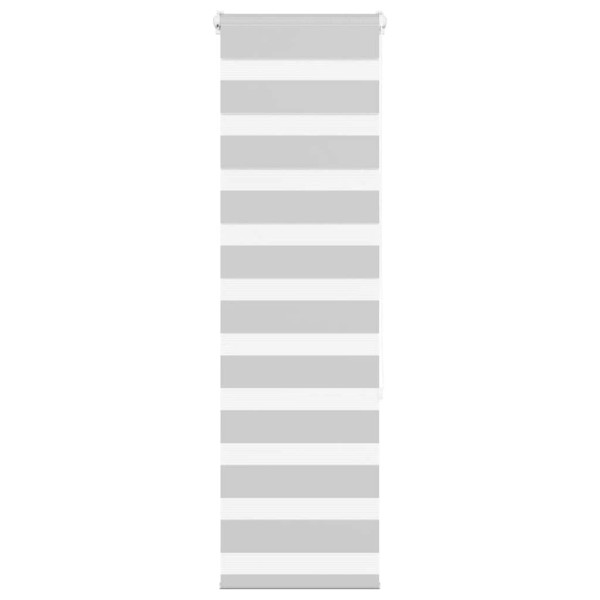 Estor cebra gris claro 40x150 cm tejido ancho 35.9 cm poliéster M 2