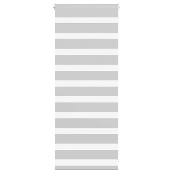 Estor cebra gris claro 65x100cm tejido ancho 60.9 cm poliéster D