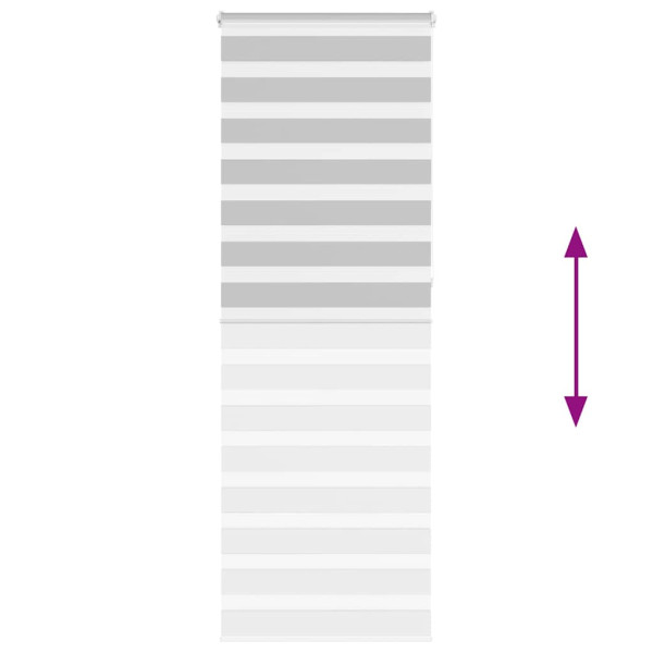 Estor cebra gris claro 75x230 cm tejido ancho 70.9 cm poliéster M 5
