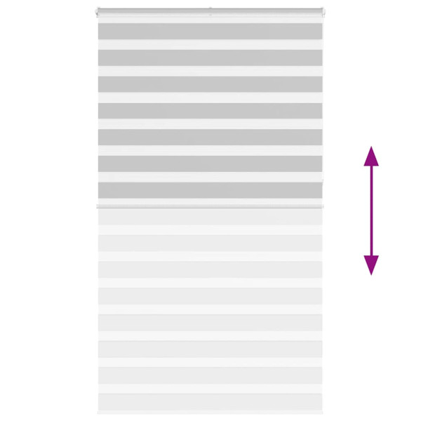 Estor cebra gris claro 120x230cm tejido ancho 115.9cm poliéster M 5