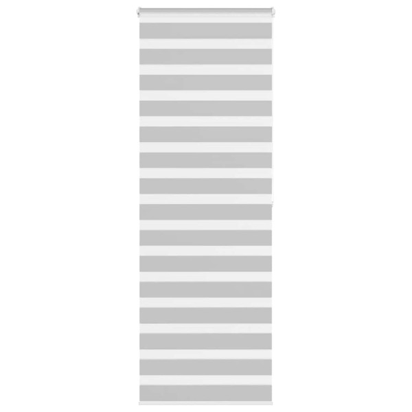 Estor cebra gris claro 90x200cm tejido ancho 85.9 cm poliéster D