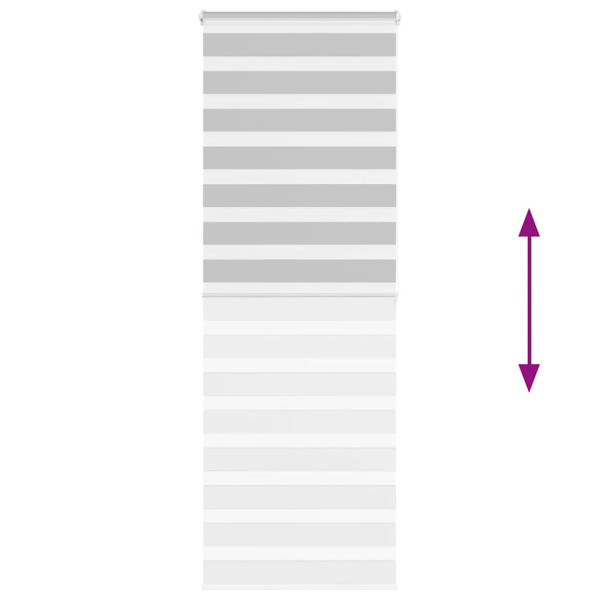 Estor cebra gris claro 90x200cm tejido ancho 85.9 cm poliéster M 5