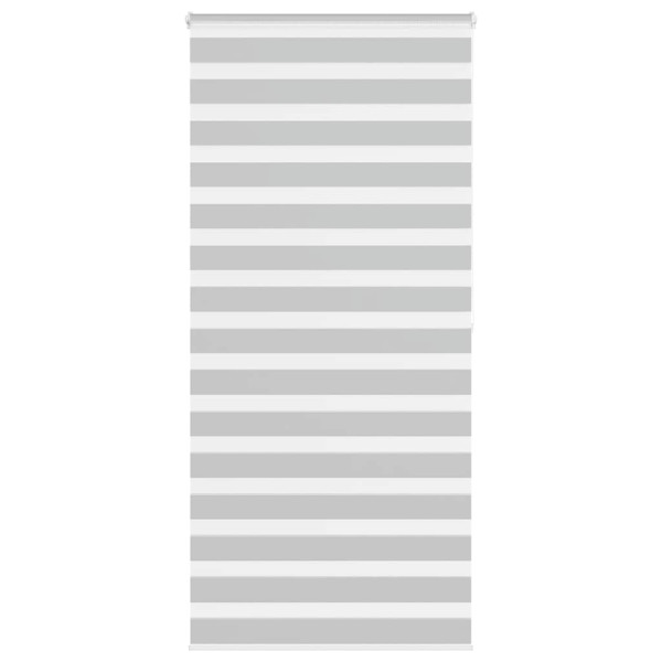 Estor cebra gris claro 110x200cm tejido ancho 105.9cm poliéster D