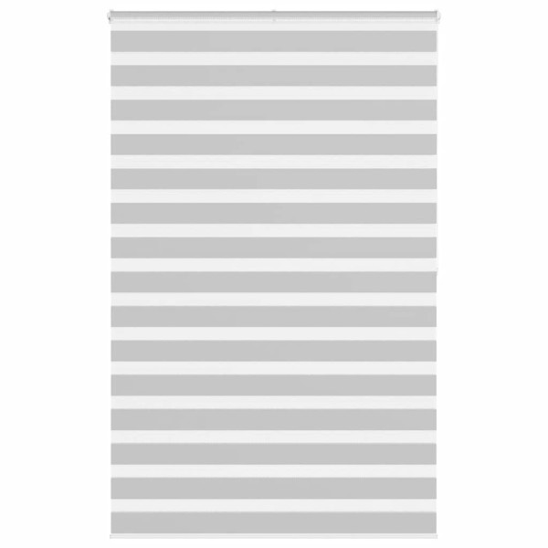 Estor cebra gris claro 145x200cm tejido ancho 140.9cm poliéster D