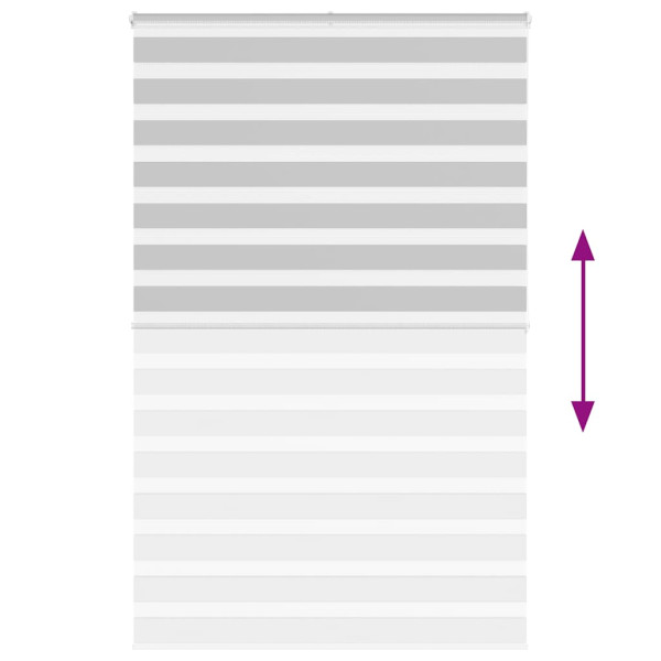 Estor cebra gris claro 145x200cm tejido ancho 140.9cm poliéster M 5