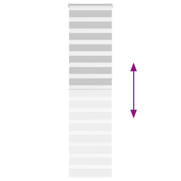 Estor cebra gris claro 55x230 cm tejido ancho 50.9 cm poliéster M 5