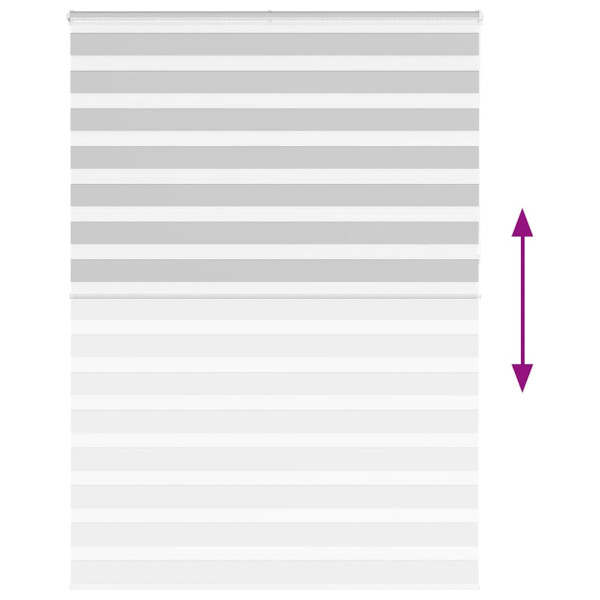 Estor cebra gris claro 165x230cm tejido ancho 160.9cm poliéster M 5