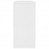 Aparador de madera contrachapada blanco 88x30x65 cm 5
