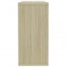 Aparador de madera contrachapada color roble Sonoma 60x30x70 cm 5