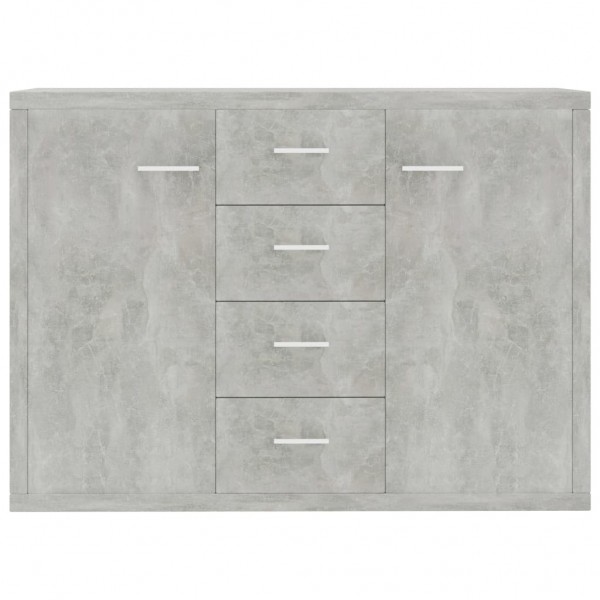 Aparador de madera contrachapada gris hormigón 60x30x70 cm M 4