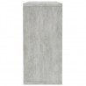 Aparador de madera contrachapada gris hormigón 60x30x70 cm 5