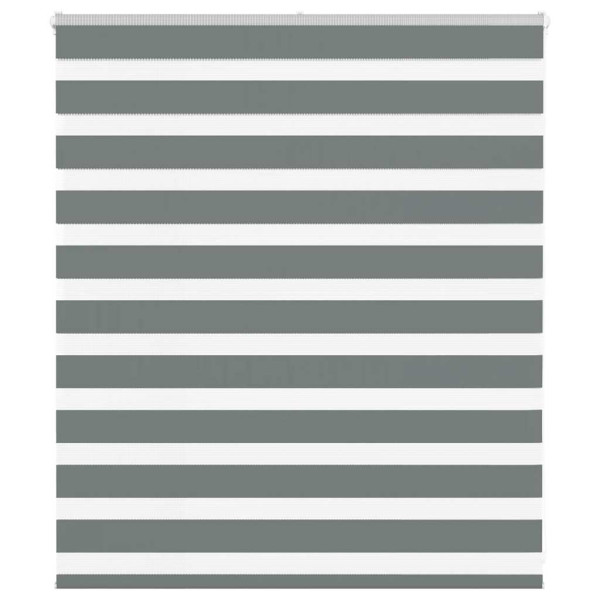 Estor cebra gris oscuro tejido ancho 130.9 cm poliéster D
