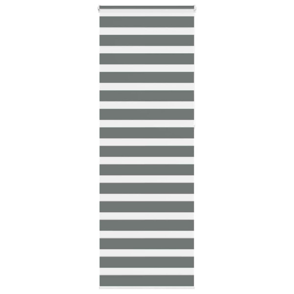 Estor cebra gris oscuro 75x230cm tejido ancho 70.9 cm poliéster D