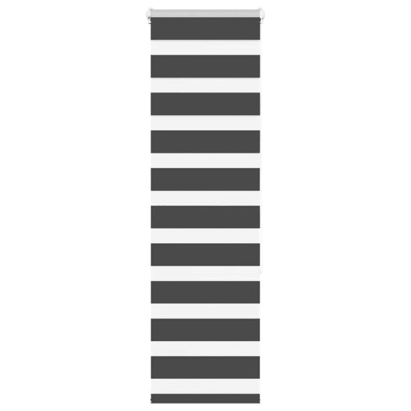 Estor cebra negro 40x150 cm tejido ancho 35.9 cm poliéster D