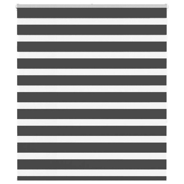 Estor cebra negro 125x150 cm tejido ancho 120.9 cm poliéster D