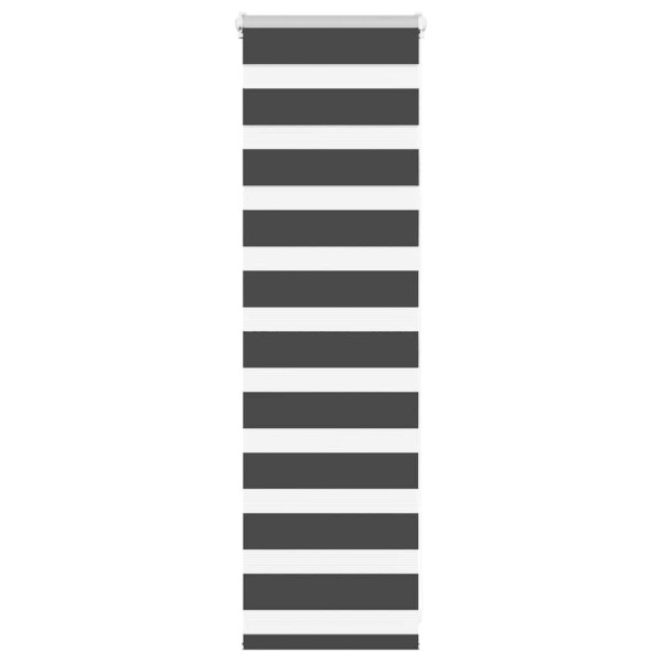 Estor cebra negro 50x100 cm tejido ancho 45.9 cm poliéster D