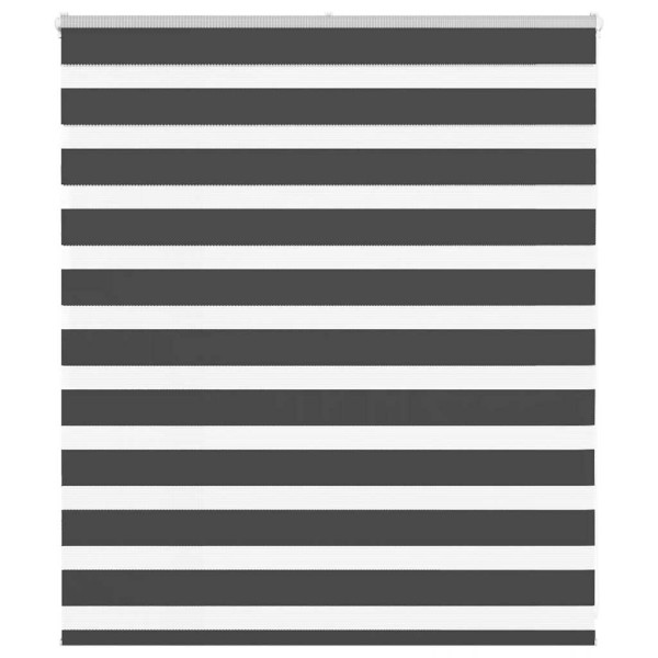 Estor cebra negro 125x100 cm tejido ancho 120.9 cm poliéster D