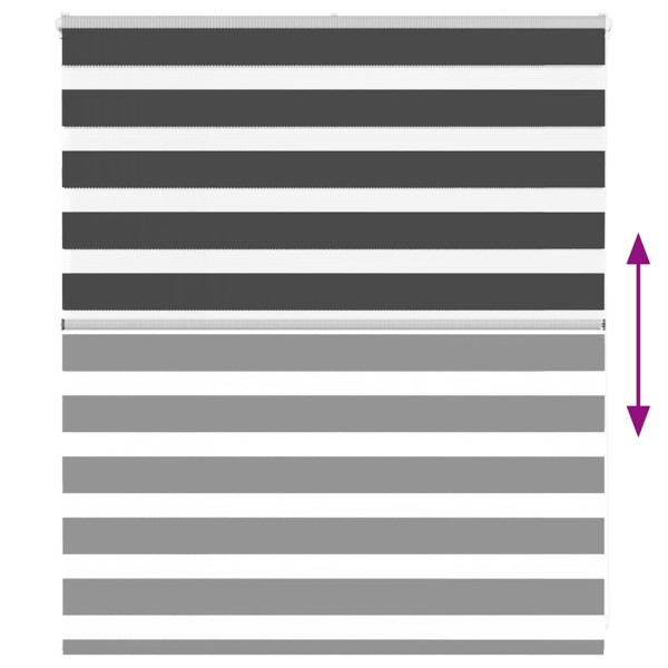 Cortina de zebra 125x100 cm largura do tecido 120.9cm poliéster M 5