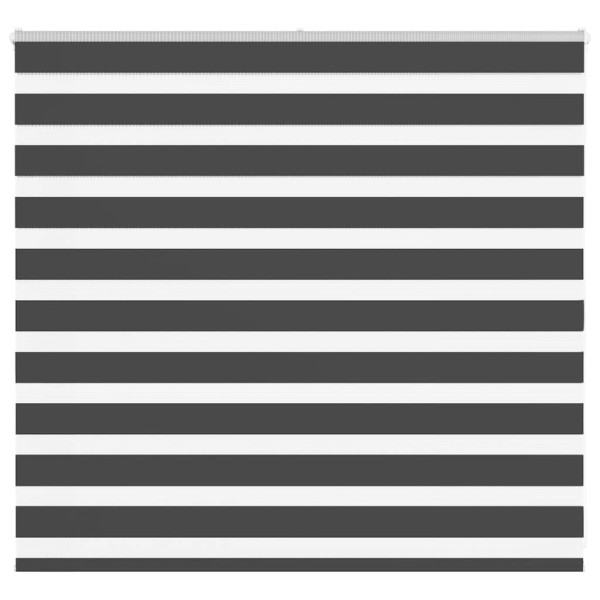 Estor cebra negro 160x100 cm tejido ancho 155.9 cm poliéster D