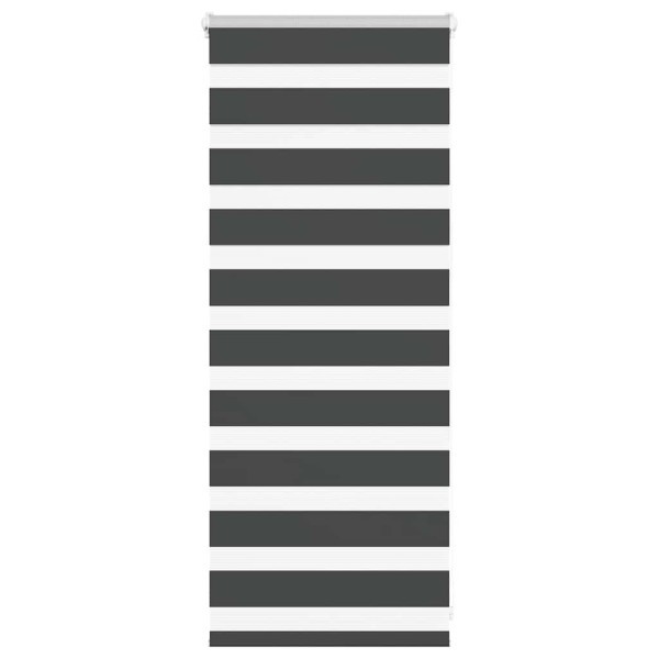 Estor cebra negro 65x100 cm tejido ancho 60.9 cm poliéster D