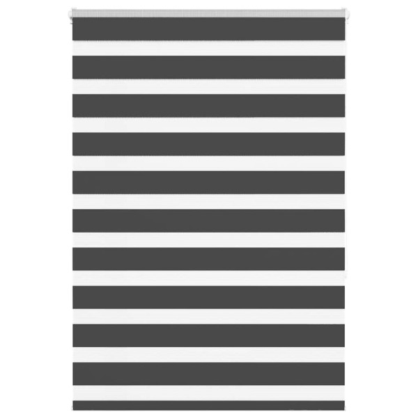 Estor cebra negro 110x150 cm tejido ancho 105.9 cm poliéster D