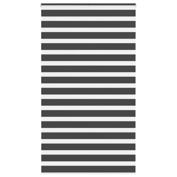 Estor cebra negro 135x200 cm tejido ancho 130.9 cm poliéster D