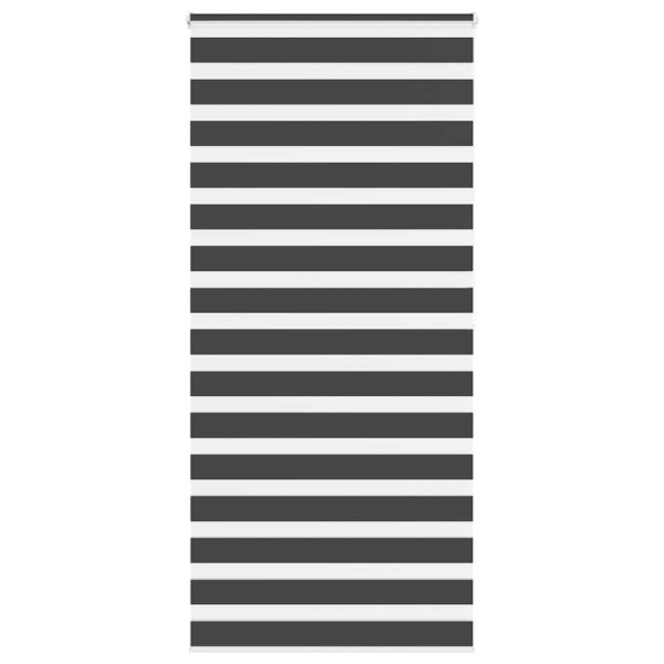 Estor cebra negro 110x200 cm tejido ancho 105.9 cm poliéster D