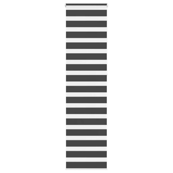 Estor cebra negro 65x230 cm tejido ancho 60.9 cm poliéster D