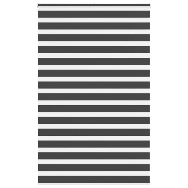 Estor cebra negro 145x230 cm tejido ancho 140.9 cm poliéster D