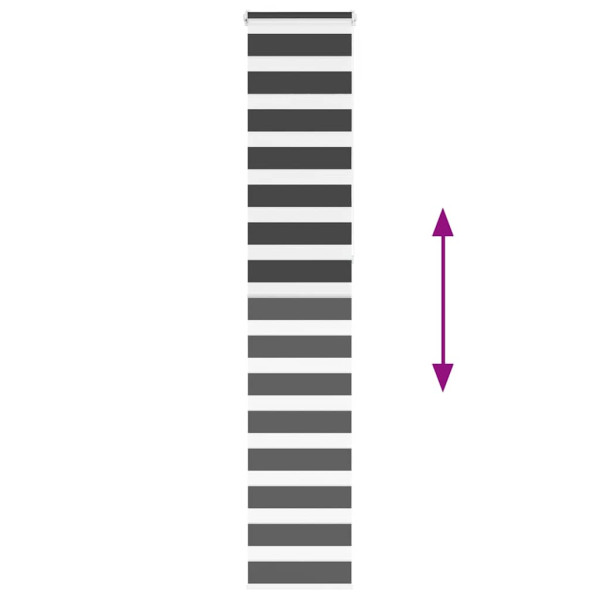 Cortina de zebra 40x230 cm largura do tecido 35.9 cm poliéster M 5