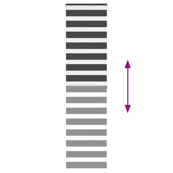 Cortina de zebra 65x200 cm largura do tecido 60.9 cm poliéster M 5