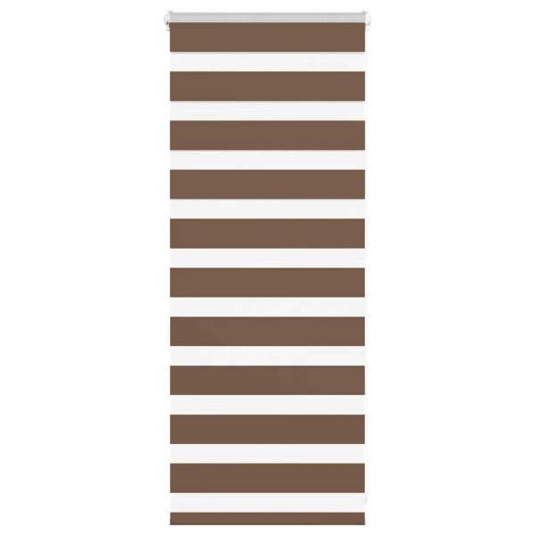 Estor cebra marrón 60x100 cm tejido ancho 55.9 cm poliéster D