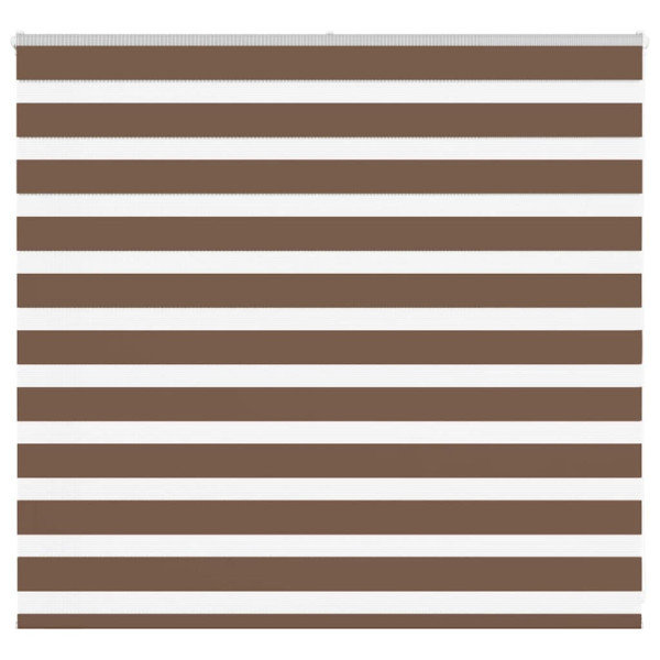 Estor cebra marrón 155x100 cm tejido ancho 150.9 cm poliéster D