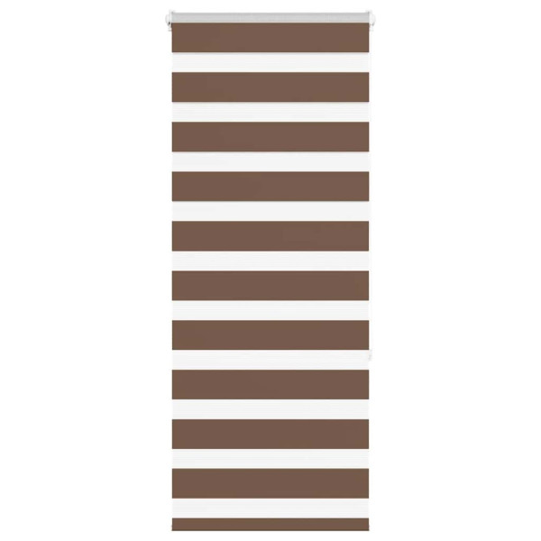 Estor cebra marrón 65x150 cm tejido ancho 60.9 cm poliéster D