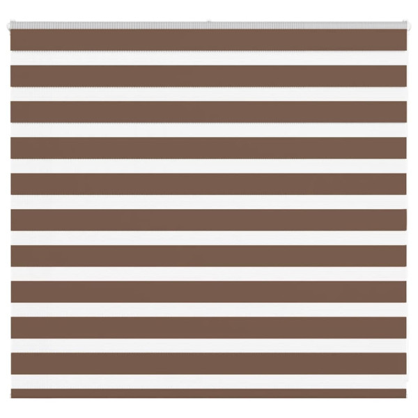 Estor cebra marrón 165x100 cm tejido ancho 160.9 cm poliéster D