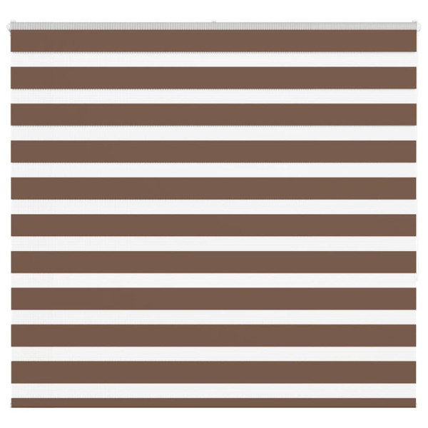 Estor cebra marrón 160x150 cm tejido ancho 155.9 cm poliéster D