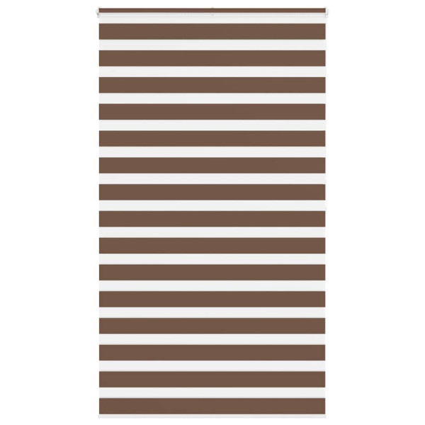 Estor cebra marrón 125x200 cm tejido ancho 120.9 cm poliéster D