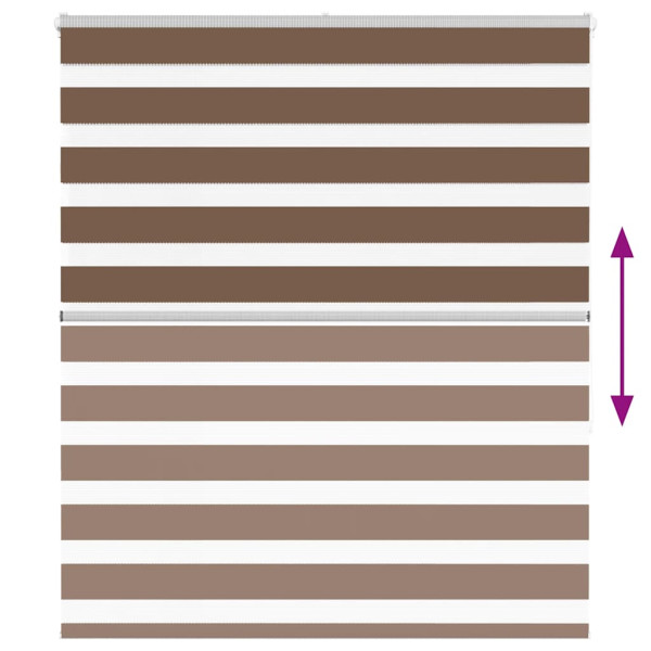 Cortina de zebra 130x150 cm largura do tecido 125.9cm poliéster M 5