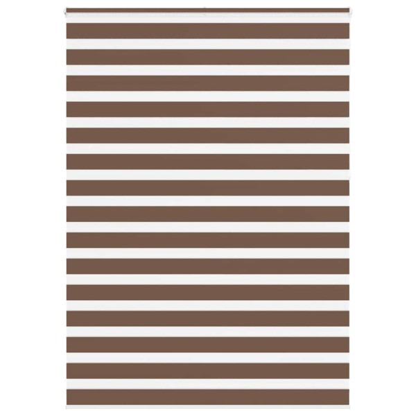 Estor cebra marrón 160x230 cm tejido ancho 155.9 cm poliéster D