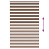 Estor cebra marrón 150x230 cm tejido ancho 145.9 cm poliéster 5