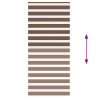 Estor cebra marrón 95x200 cm tejido ancho 90.9 cm poliéster 5